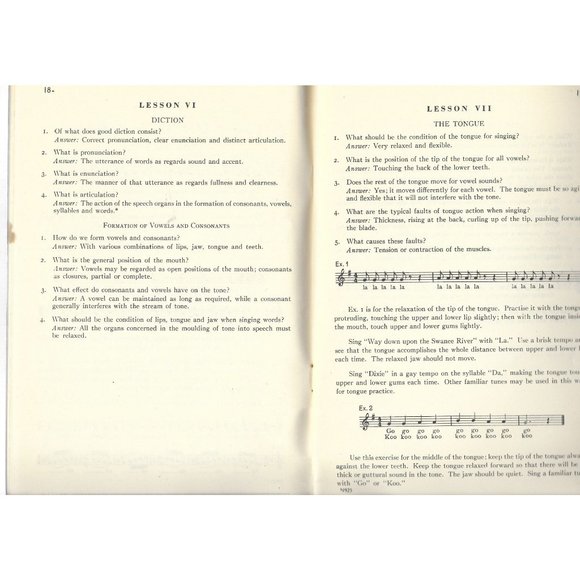 Simplified Vocal Training Nicoll Dennis Fischer Softcover 1940 - Picture 5 of 5